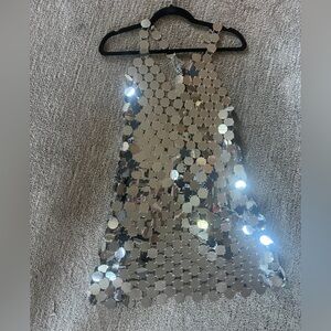 Silver Disc Dress - NWT
